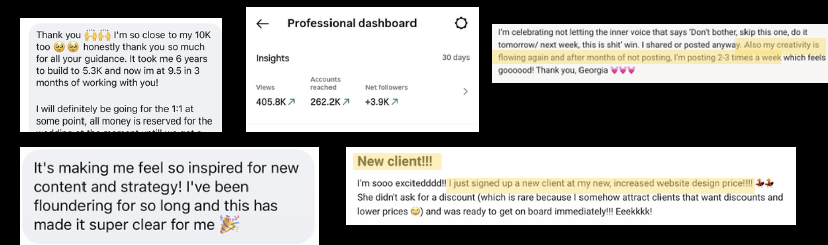 405.8k views, new clients & renewed creativity